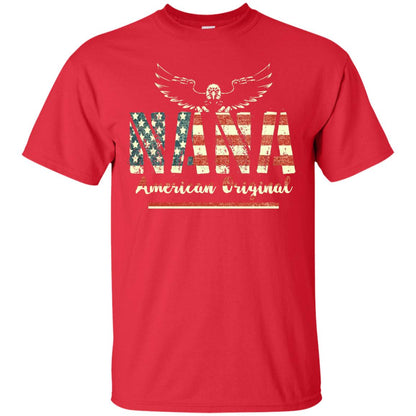 Nana American Original Grandparents T-shirt Red