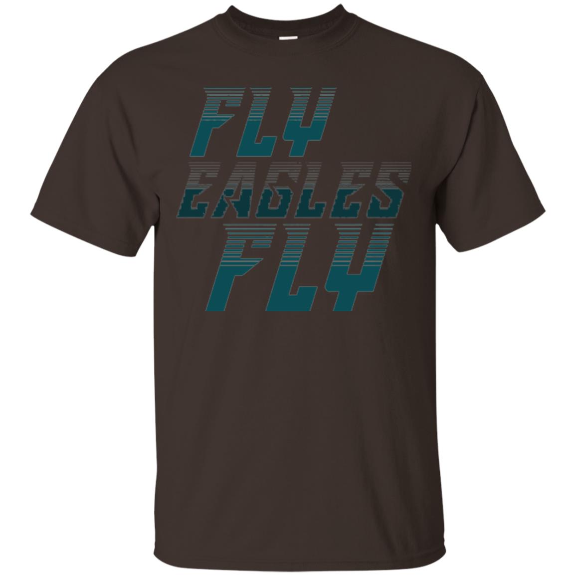 Football Lover T-shirt Fly Eagles Fly Dark Chocolate