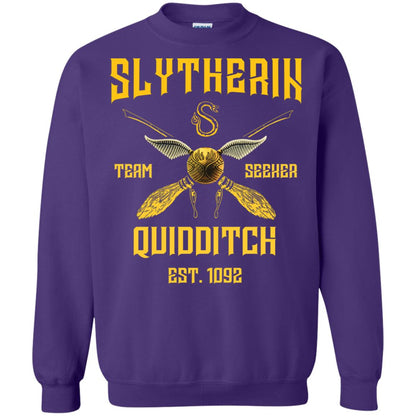 Slytherin Quiddith Team Seeker Est 1092 Harry Potter Shirt Purple