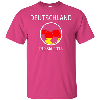 Deutschland Team Russia 2018 Soccer Fan T-shirt Heliconia