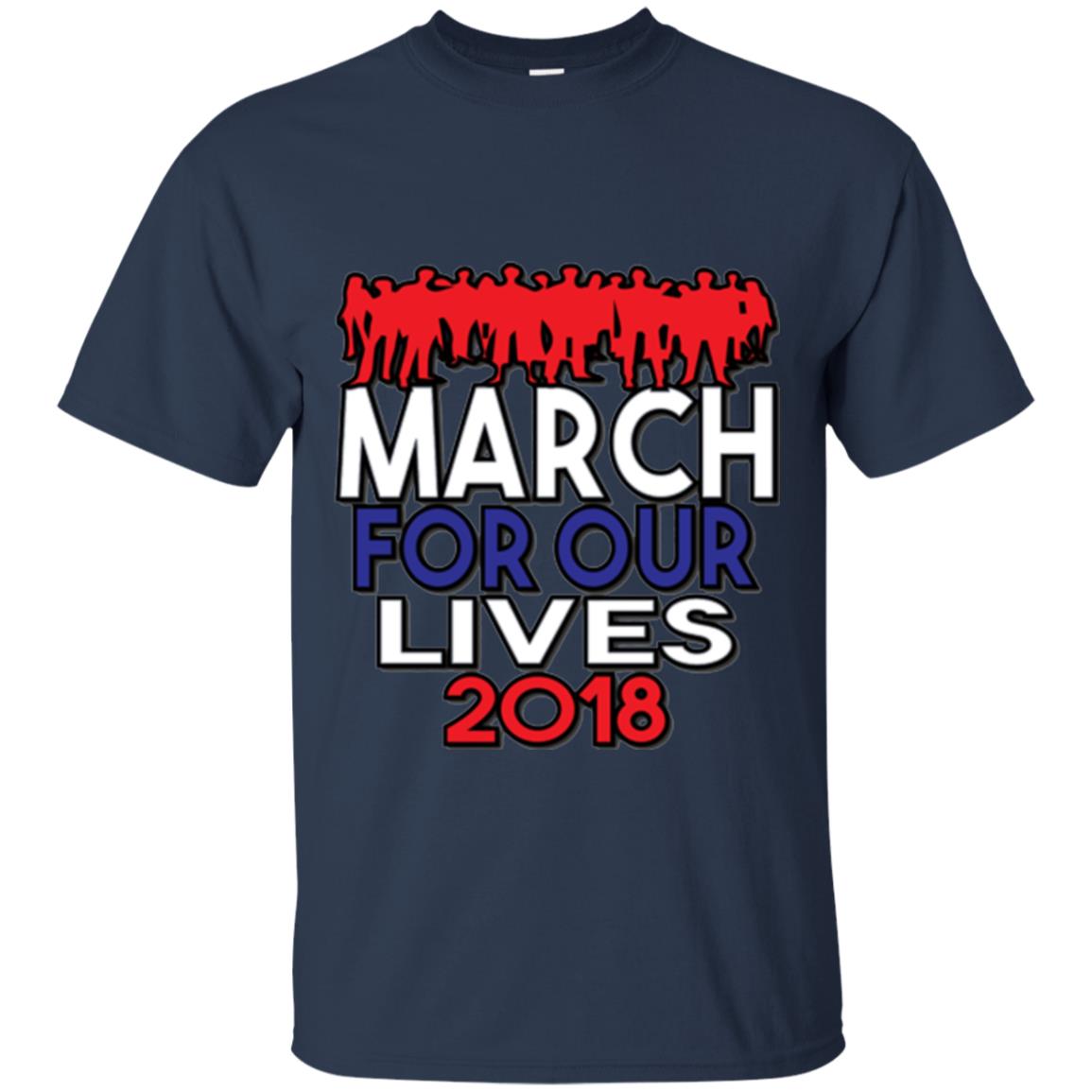 March For Our Lives 2018 Anti Gun T-shirt Navy