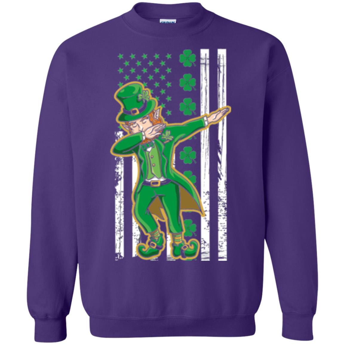 Dabbing Leprechaun St. Patrick's Day T-shirt Purple