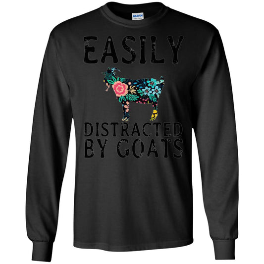 Easily Distracted By Goats Shirt Black