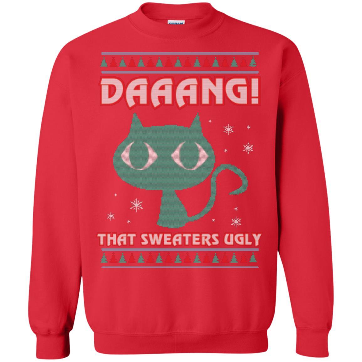 Cat Lovers T-shirt Daaang! That Sweaters Ugly Red