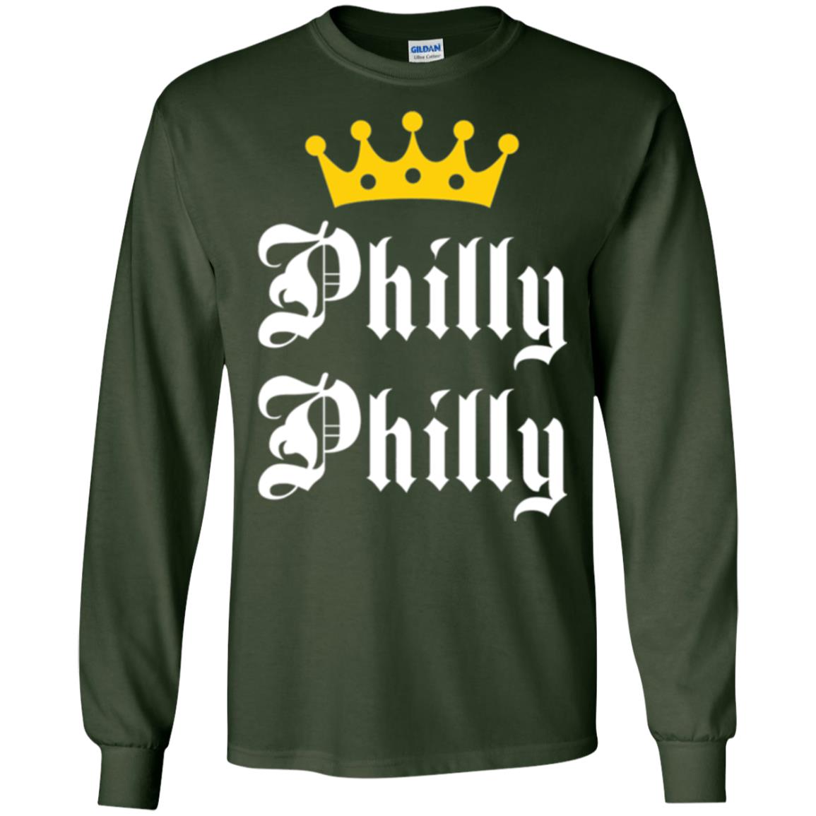 Football Lover T-shirt Philly Philly Philadelphia Football Fan Forest Green