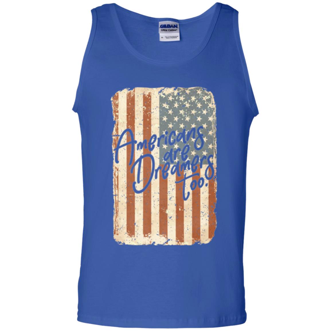 Americans Are Dreamers Too T-shirt American Flag Royal