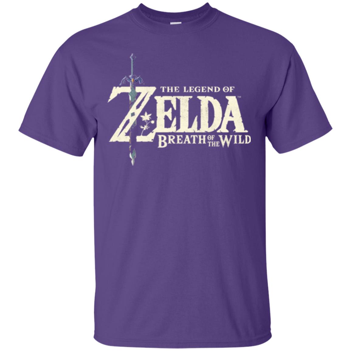 Game T-shirt Nintendo Zelda Breath Of The Wild Purple
