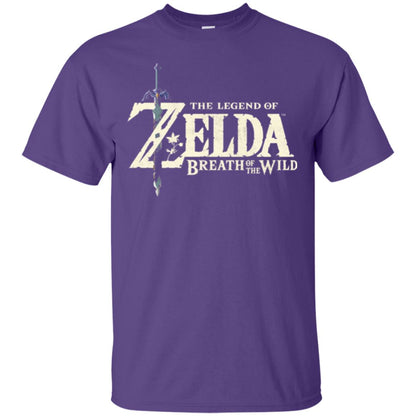 Game T-shirt Nintendo Zelda Breath Of The Wild Purple