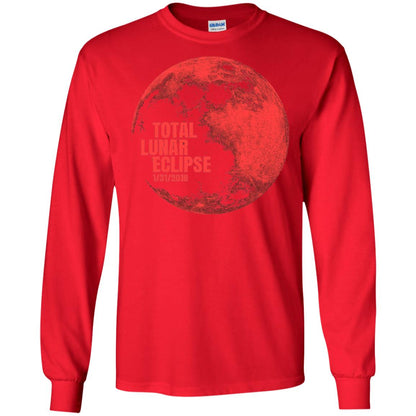 Total Lunar Eclipse 2018 Blood Full Red Moon T-shirt Red