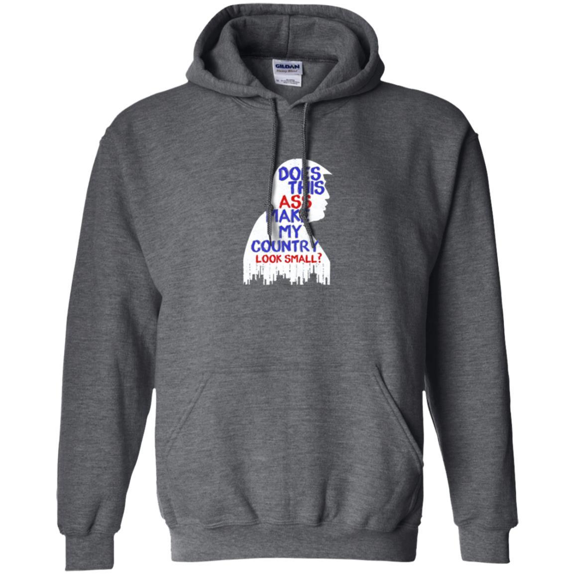 Political T-shirt Does This Ass Make Country Look Small Dark Heather