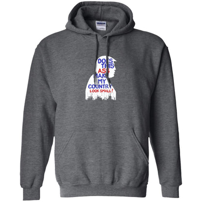 Political T-shirt Does This Ass Make Country Look Small Dark Heather
