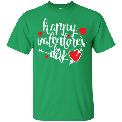 Happy Valentine_s Day T-shirt Irish Green