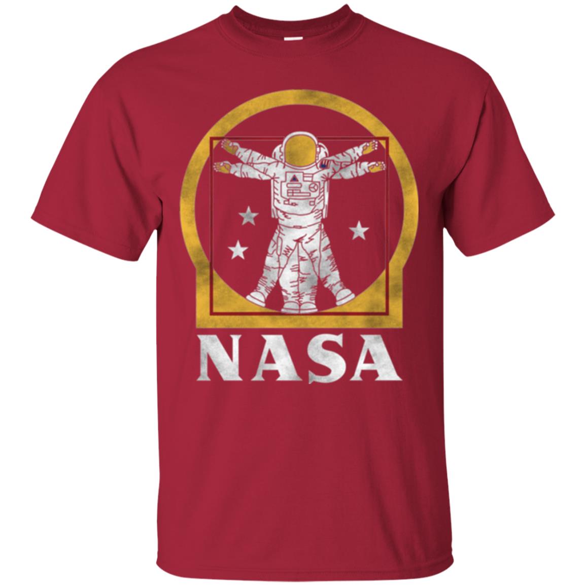 Nasa Vitruvian Astronaut Graphic T-shirt Cardinal