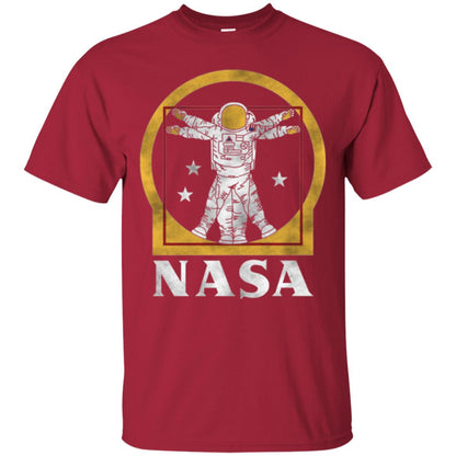 Nasa Vitruvian Astronaut Graphic T-shirt Cardinal