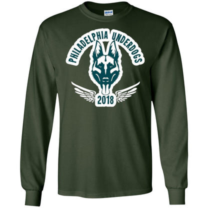Dog Lover T-shirt Philadelphia Underdogs Forest Green