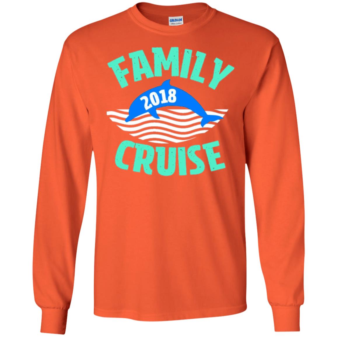Family T-shirt Cruise Vacation 2018 Orange