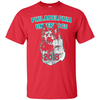 Dog Lover T-shirt Philadelphia Underdogs Celebration 2018 T-shirt Red