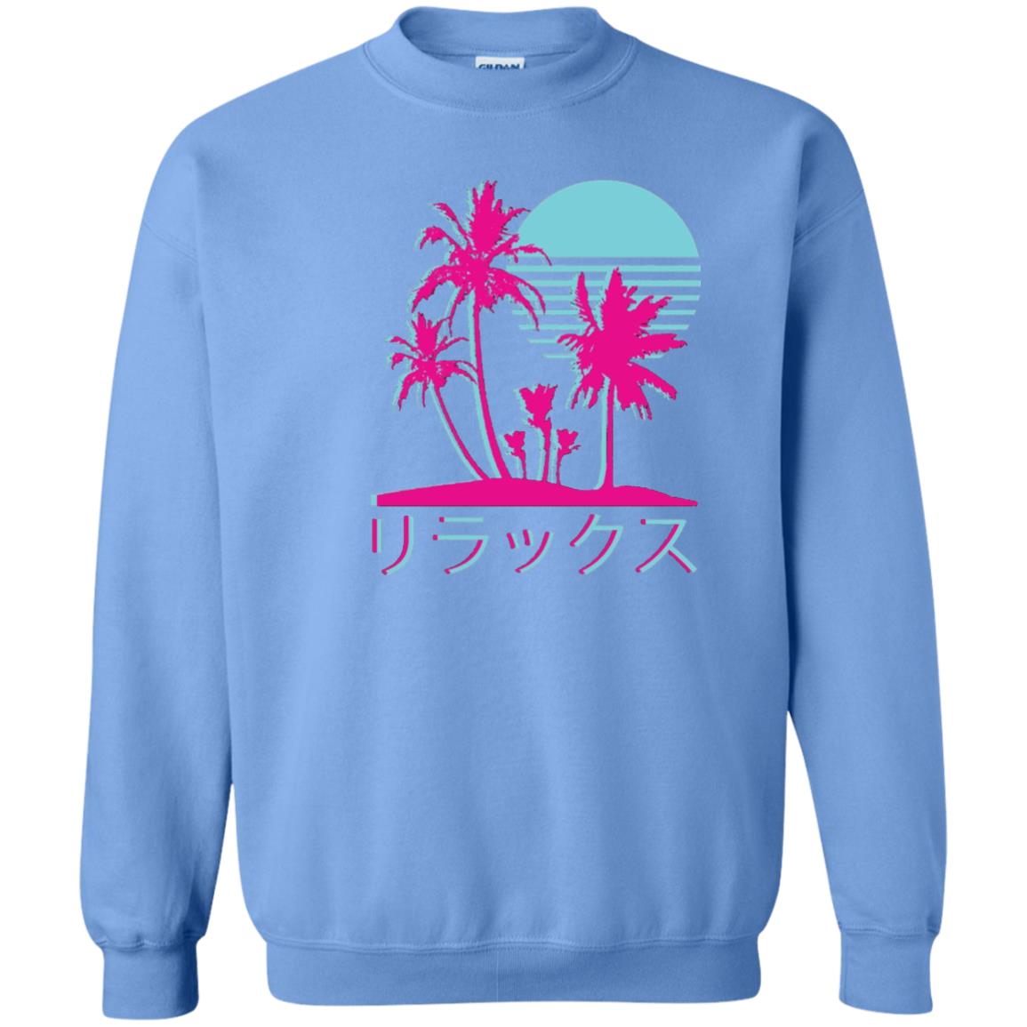 Aesthetic Vaporwave Otaku Summer Shirt Carolina Blue