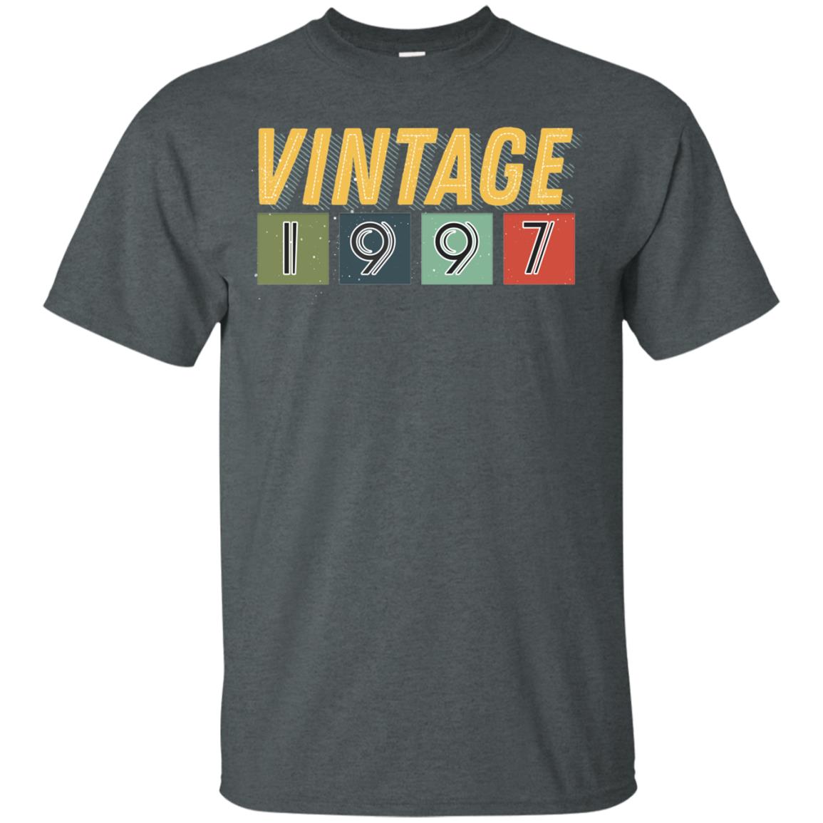 Vintage 1997 21th Birthday Gift Shirt For Mens Or Womens Dark Heather