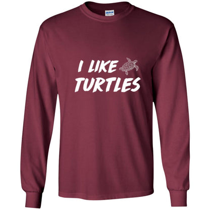 Turtle Lover T-shirt I Like Turtles Maroon