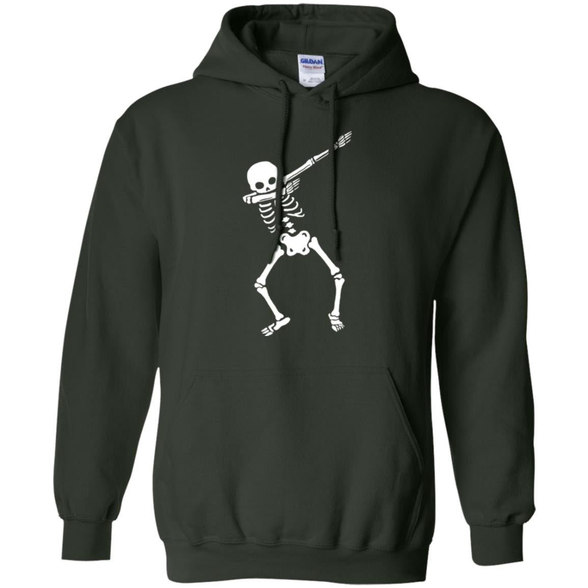 Dabbing Skeleton T Shirt Forest Green