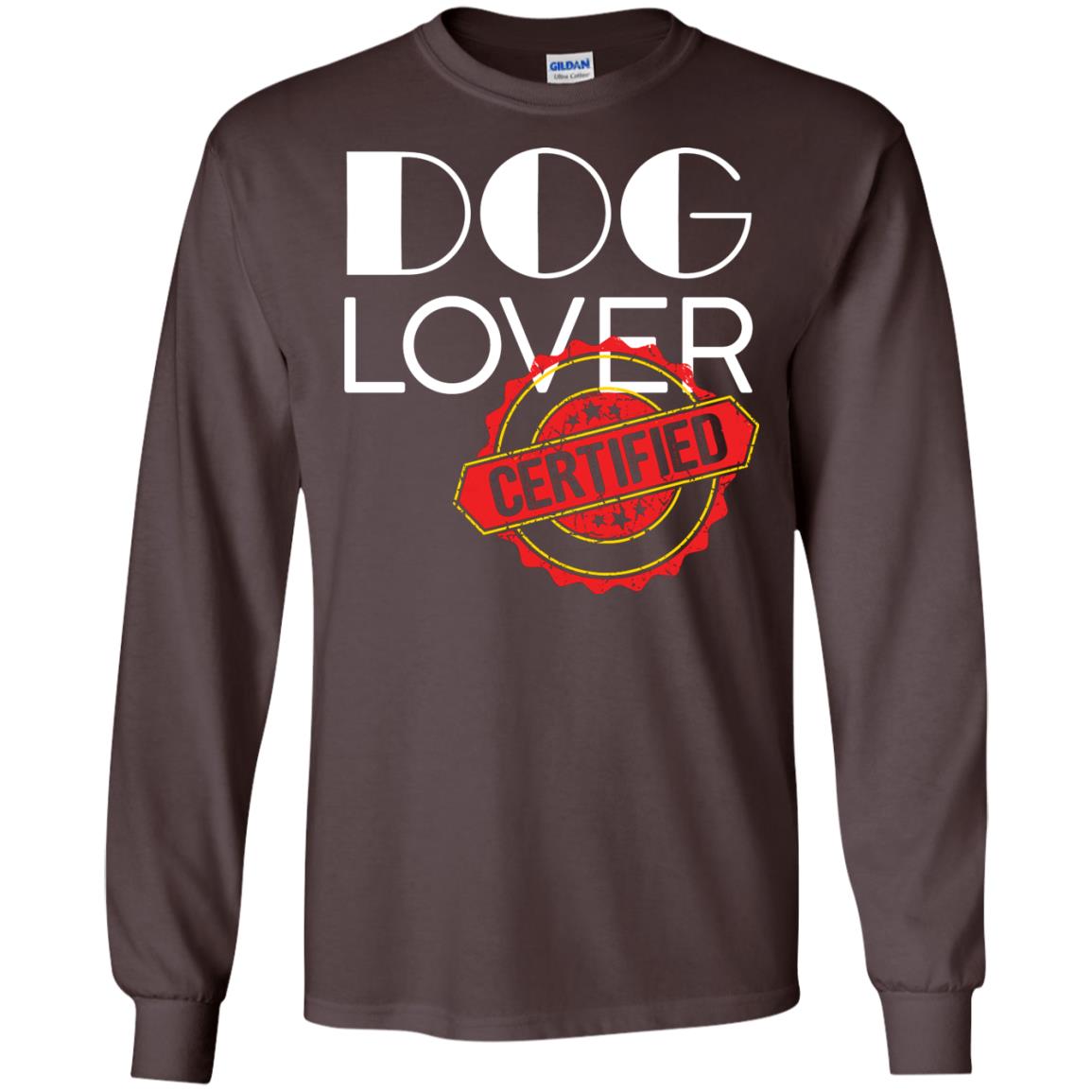 Dog Lover T-shirt Certified Dark Chocolate