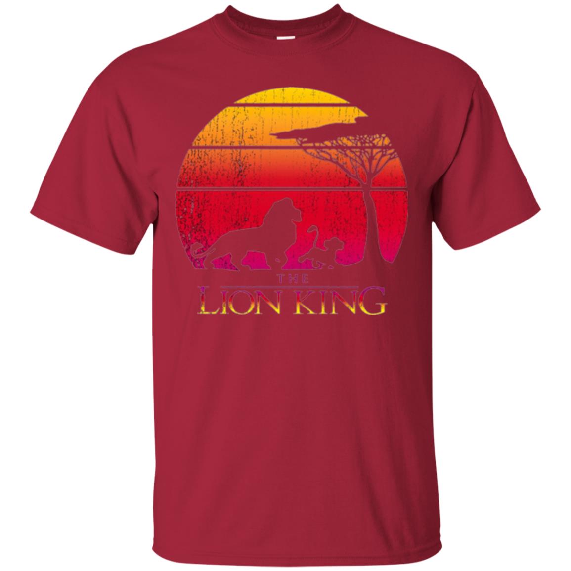 Cartoon T-shirt Lion King Vintage Sunset Cardinal