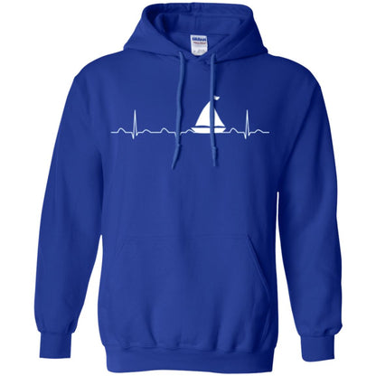 Boating Sailor T-shirt Heartbeat Royal
