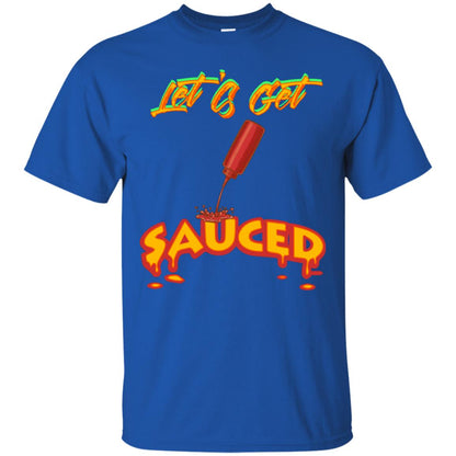 Let's Get Sauced Thanksgiving X-mas Gift Shirt Royal