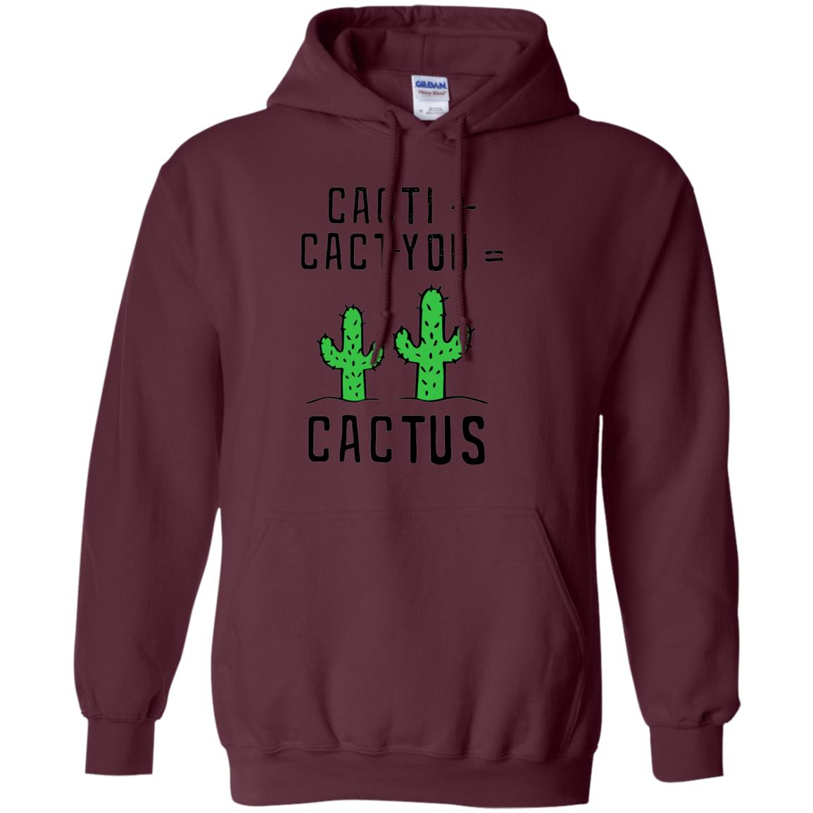 Funny Cactus Shirt Cact I Cact You Maroon