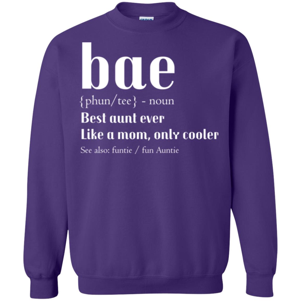 Aunt T-shirt Bae Best Aunt Ever Purple