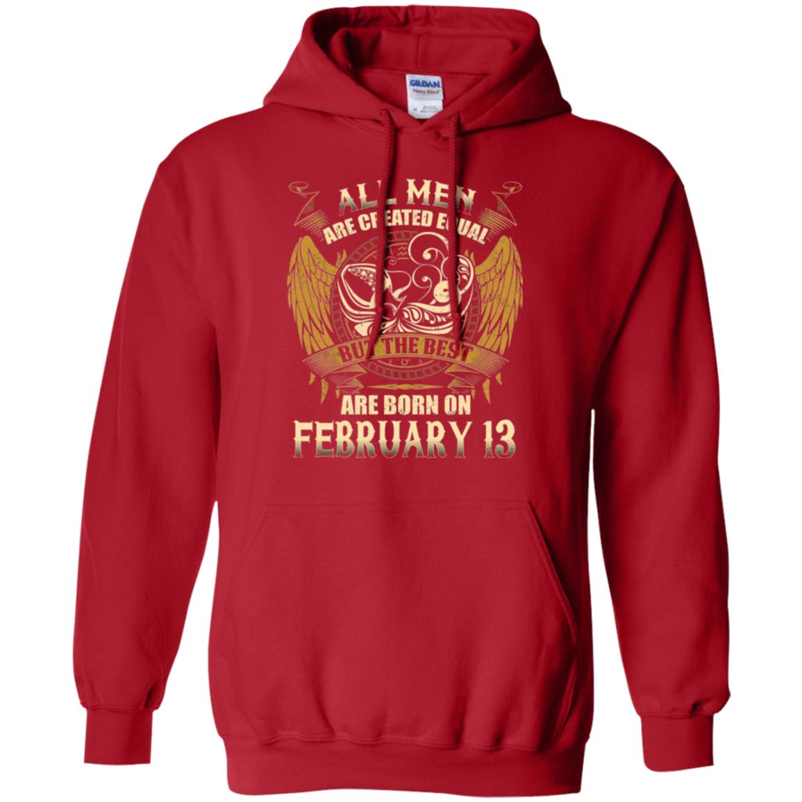 Aquarius T-shirt The Best Are Born On February 13 Red