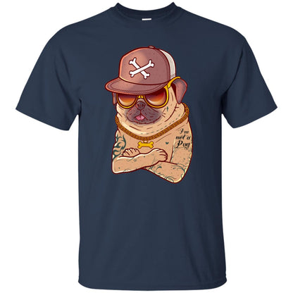 I'm Not A Pug Tattoo Dog Owner Shirt Navy