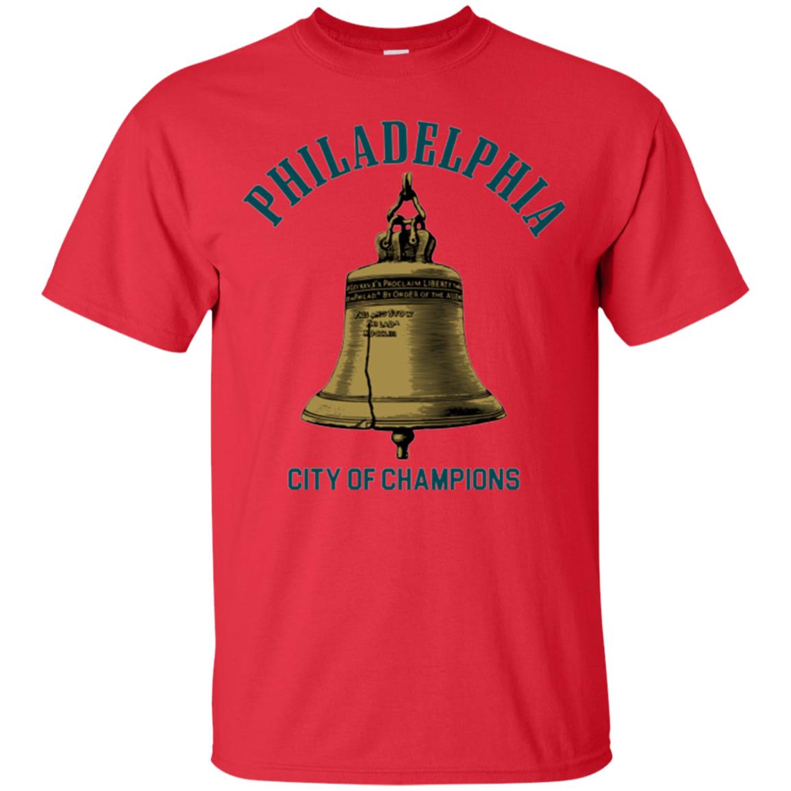 Football T-shirt Philadelphia City Of Champions Red
