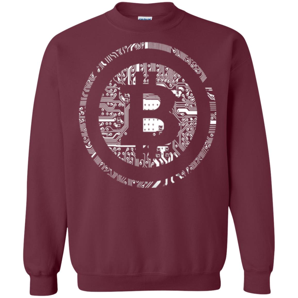 Crypto Currency Traders Bitcoin T-shirt Maroon