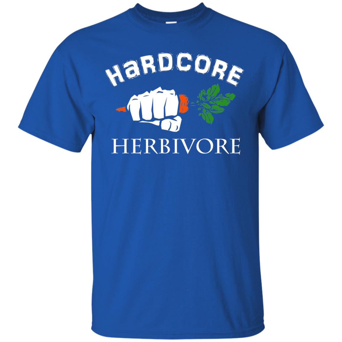 Hardcore Herbivore Vegetarians T-shirt Royal