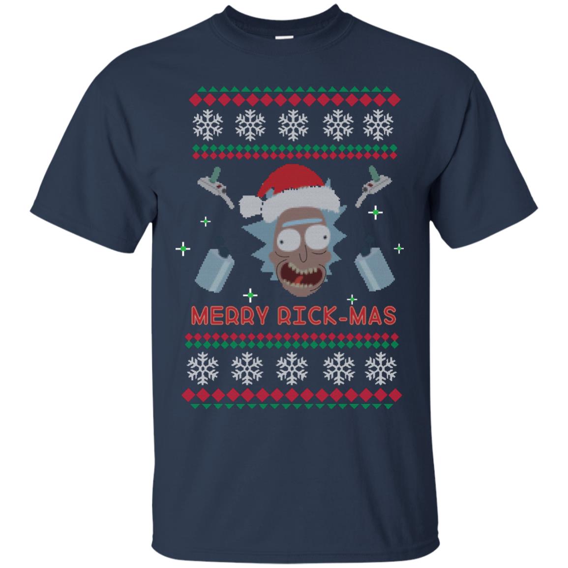 Mery Rick-mas Shirt Navy