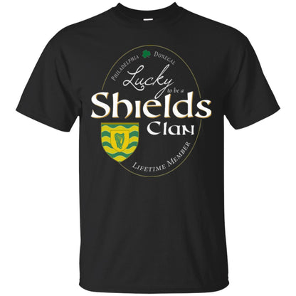 St Patricks Day T-shirt Shields Clan Lucky Lifetime Member T-shirt Black