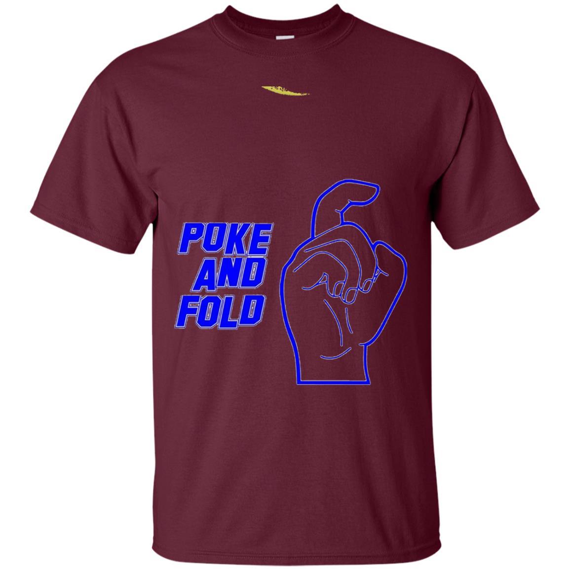 Poke And Fold T-Shirt Maroon