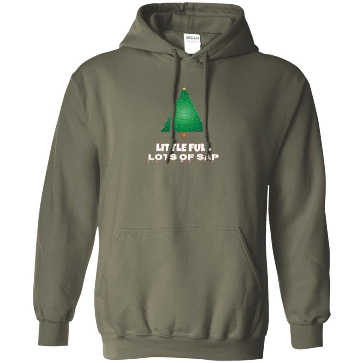 Christmas T-shirt Little Full Lots Of Sap Military Green