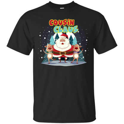 Cousin Claus Matching Family X-mas Gift Shirt Black