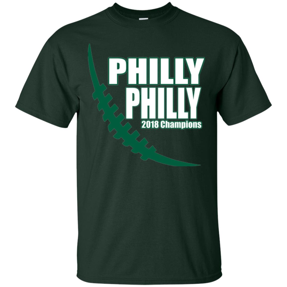Football Lover T-shirt Philly Philly 2018 Championship Forest Green