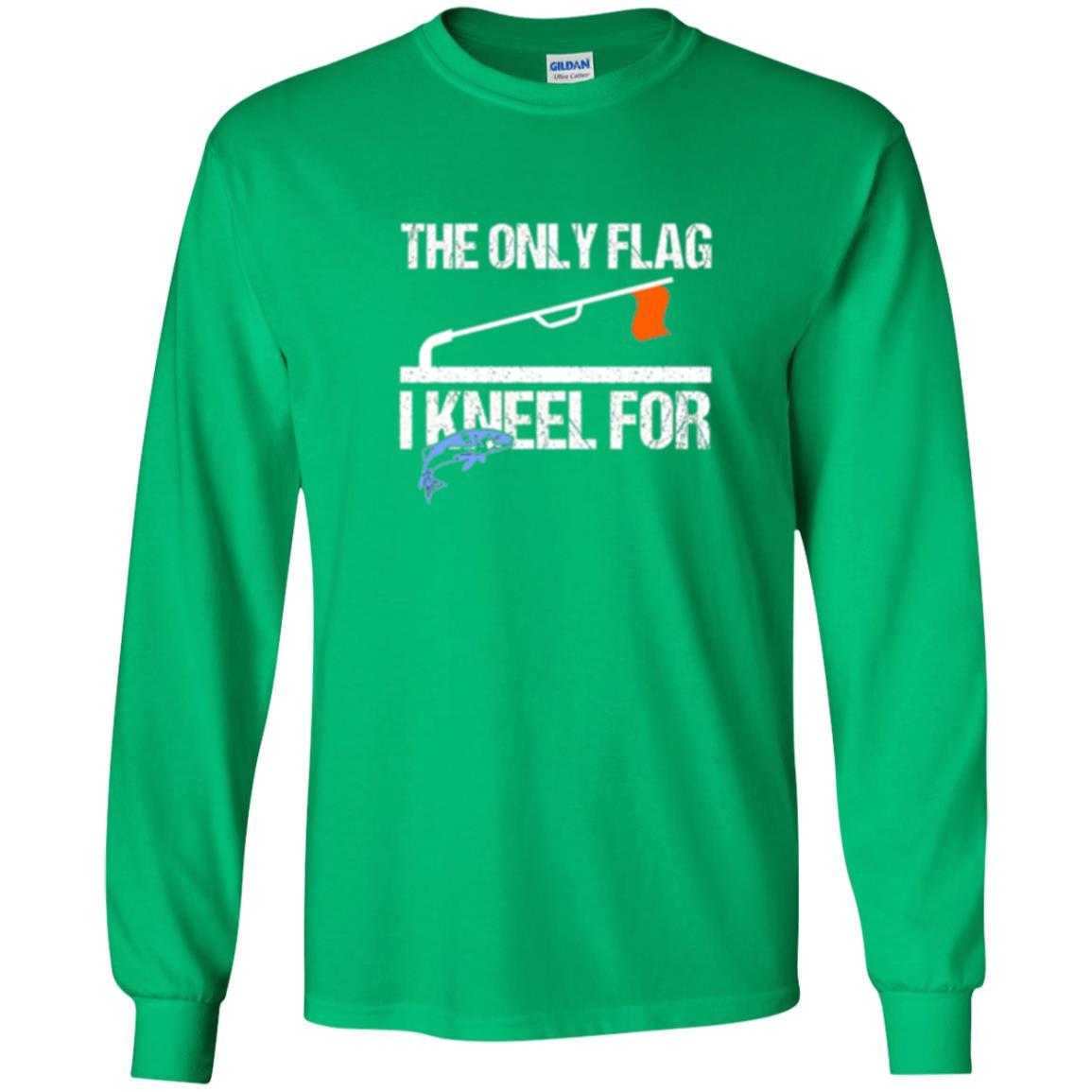 Fisherman T-shirt Ice Fishing Tip Up Flag T-shirt Irish Green