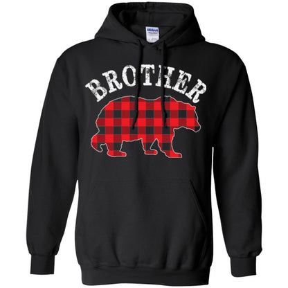 Christmas T-shirt Red Plaid Brother Bear Black