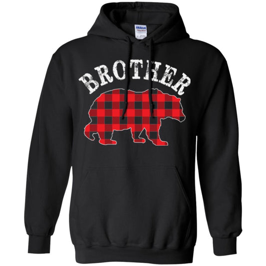 Christmas T-shirt Red Plaid Brother Bear Black