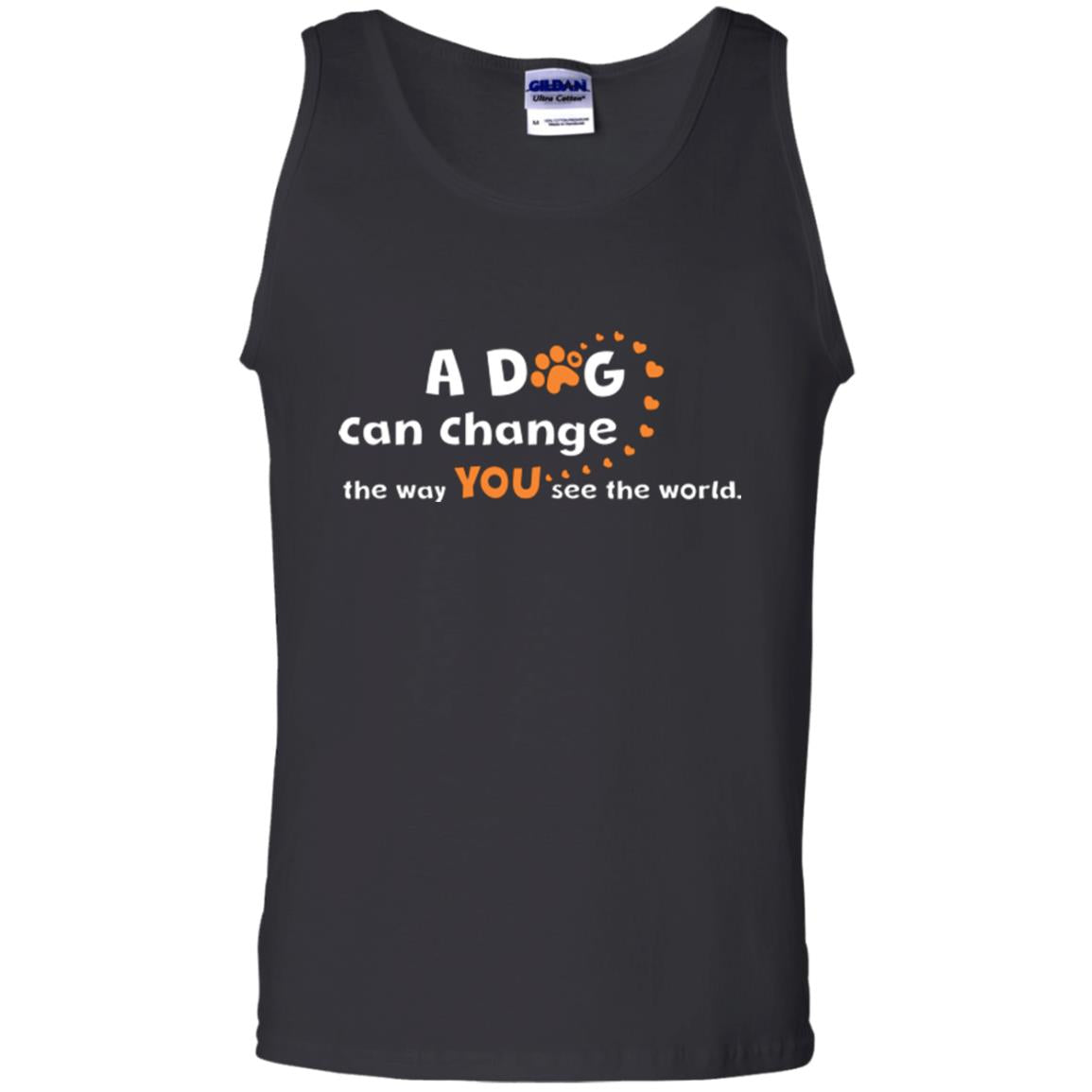 Dog Lover T-shirt A Dog Can Change The Way You See The World Black