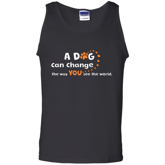 Dog Lover T-shirt A Dog Can Change The Way You See The World Black