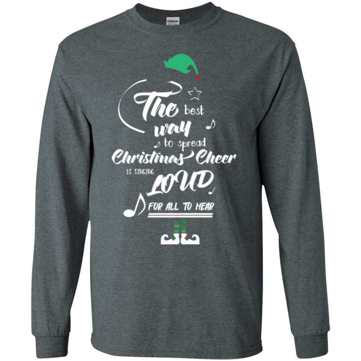 Christmas T-shirt The Best Way To Spread Dark Heather