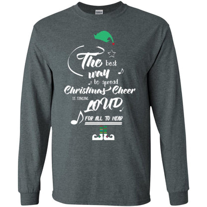 Christmas T-shirt The Best Way To Spread Dark Heather