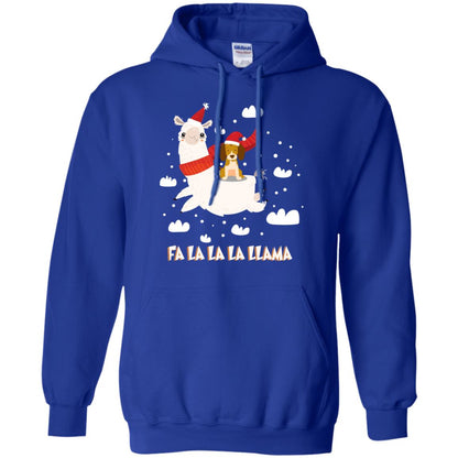 Fa La La La Llama With Beagle X-mas Gift Shirt Royal